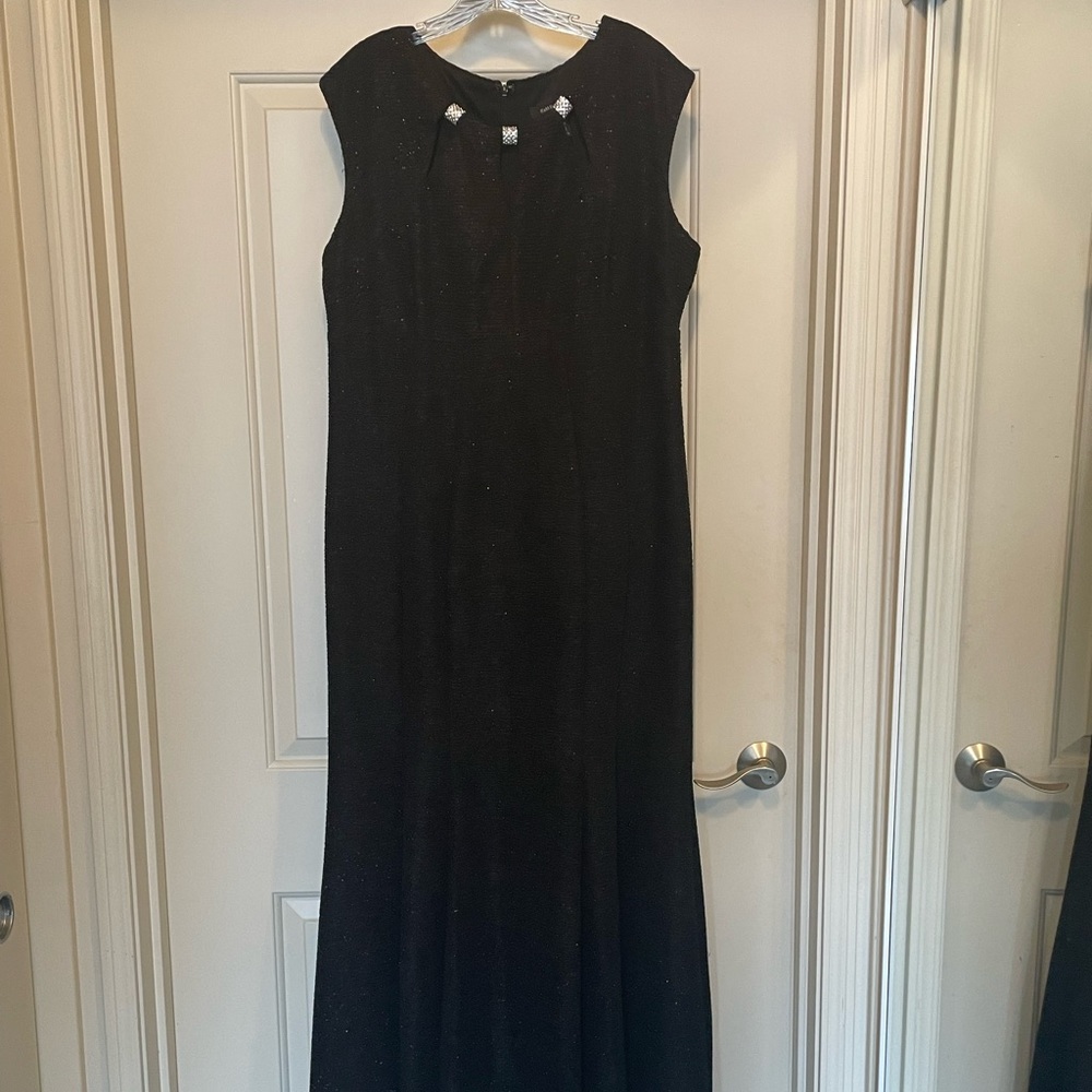 Formal glittery long black gown